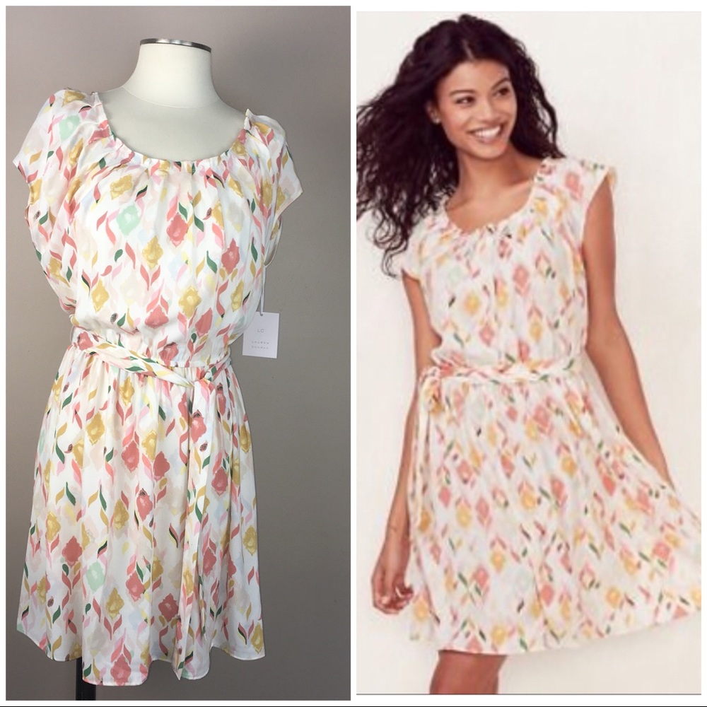 ONLY 1 LEFT XL Lauren Conrad dress Autumn Colors NWT  1649